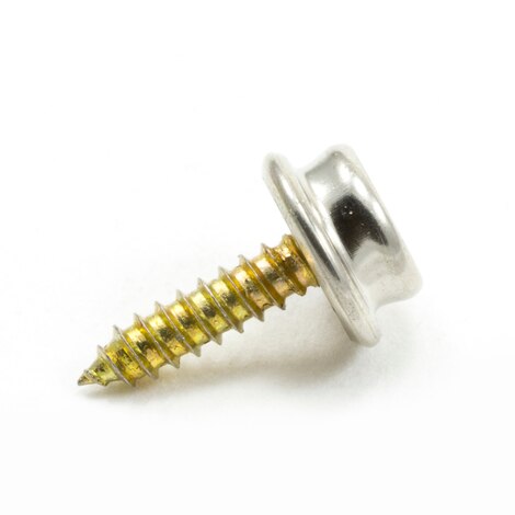 DOT® Durable™ Screw Stud #93-XX-103627-1A 5/8" Nickel-Plated Brass / Steel Screw (100 pack)
